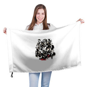 Флаг 3D с принтом Бешеные псы в Петрозаводске, 100% полиэстер | плотность ткани — 95 г/м2, размер — 67 х 109 см. Принт наносится с одной стороны | бешеные псы | тарантино
