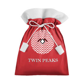 Подарочный 3D мешок с принтом Twin Peaks в Петрозаводске, 100% полиэстер | Размер: 29*39 см | 3d | арт | надпись | сериал | твин пикс | фильмы
