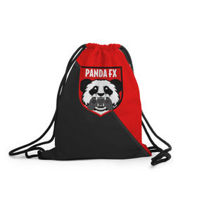 Рюкзак-мешок 3D с принтом PandafxTM в Петрозаводске, 100% полиэстер | плотность ткани — 200 г/м2, размер — 35 х 45 см; лямки — толстые шнурки, застежка на шнуровке, без карманов и подкладки | 7f united | fifa | pandafx | панда