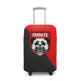 Чехол для чемодана 3D с принтом PandafxTM в Петрозаводске, 86% полиэфир, 14% спандекс | двустороннее нанесение принта, прорези для ручек и колес | 7f united | fifa | pandafx | панда