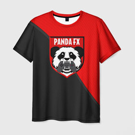 Мужская футболка 3D с принтом PandafxTM в Петрозаводске, 100% полиэфир | прямой крой, круглый вырез горловины, длина до линии бедер | Тематика изображения на принте: 7f united | fifa | pandafx | панда