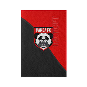 Обложка для паспорта матовая кожа с принтом PandafxTM в Петрозаводске, натуральная матовая кожа | размер 19,3 х 13,7 см; прозрачные пластиковые крепления | 7f united | fifa | pandafx | панда