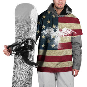 Накидка на куртку 3D с принтом Флаг США с белым орлом в Петрозаводске, 100% полиэстер |  | Тематика изображения на принте: usa | америка | американец | америки | звездно полосатый | необычный | нью йорк | орел | соединенные | сша | флаг | штаты | янки