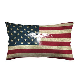 Подушка 3D антистресс с принтом Флаг США с белым орлом в Петрозаводске, наволочка — 100% полиэстер, наполнитель — вспененный полистирол | состоит из подушки и наволочки на молнии | usa | америка | американец | америки | звездно полосатый | необычный | нью йорк | орел | соединенные | сша | флаг | штаты | янки