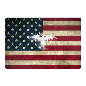 Магнитный плакат 3Х2 с принтом Флаг США с белым орлом в Петрозаводске, Полимерный материал с магнитным слоем | 6 деталей размером 9*9 см | Тематика изображения на принте: usa | америка | американец | америки | звездно полосатый | необычный | нью йорк | орел | соединенные | сша | флаг | штаты | янки