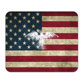 Коврик прямоугольный с принтом Флаг США с белым орлом в Петрозаводске, натуральный каучук | размер 230 х 185 мм; запечатка лицевой стороны | Тематика изображения на принте: usa | америка | американец | америки | звездно полосатый | необычный | нью йорк | орел | соединенные | сша | флаг | штаты | янки