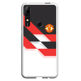 Чехол для Honor P Smart Z с принтом Manchester United - Stripe в Петрозаводске, Силикон | Область печати: задняя сторона чехла, без боковых панелей | manchester united | stripe | манчестер юнайтед | футбол