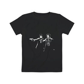 Детская футболка хлопок с принтом Sherlock Fiction в Петрозаводске, 100% хлопок | круглый вырез горловины, полуприлегающий силуэт, длина до линии бедер | Тематика изображения на принте: 