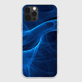 Чехол для iPhone 12 Pro Max с принтом Дым в Петрозаводске, Силикон |  | Тематика изображения на принте: волна | лазер | луч | пламя | синий
