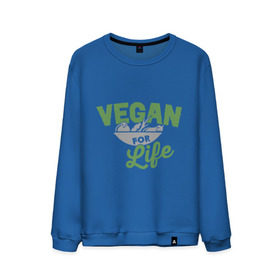 Мужской свитшот хлопок с принтом Vegan for Life в Петрозаводске, 100% хлопок |  | green | vegan | yoga | веган | вегетарианец | вегетарианство | витамины | здоровье | зеленый | зож | йога | овощи | фрукты