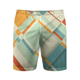 Мужские шорты 3D спортивные с принтом Цветные прямоугольники в Петрозаводске,  |  | прямоугольники