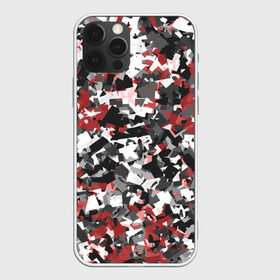 Чехол для iPhone 12 Pro Max с принтом Городской камуфляж в Петрозаводске, Силикон |  | Тематика изображения на принте: camo | urban | белый | гранж | красный | маскировка | милитари | паттерн | серый | текстура