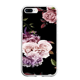 Чехол для iPhone 7Plus/8 Plus матовый с принтом Flower Fashion в Петрозаводске, Силикон | Область печати: задняя сторона чехла, без боковых панелей | 3d | birds | fashion flower | flower | pattern | другие | красивые цветы | красные | прикольные | природа | птицы | розы | текстуры | цветочки | цветы