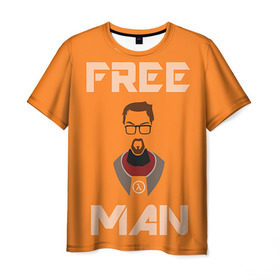 Мужская футболка 3D с принтом Half-Life в Петрозаводске, 100% полиэфир | прямой крой, круглый вырез горловины, длина до линии бедер | Тематика изображения на принте: half life