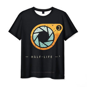 Мужская футболка 3D с принтом Half-Life 3 в Петрозаводске, 100% полиэфир | прямой крой, круглый вырез горловины, длина до линии бедер | Тематика изображения на принте: freeman | gordon | half | halflife | hl | life | гордон | лайф | фримен | халва | халф | халфлайф | халява