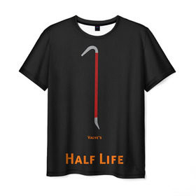 Мужская футболка 3D с принтом Half-Life в Петрозаводске, 100% полиэфир | прямой крой, круглый вырез горловины, длина до линии бедер | Тематика изображения на принте: freeman | gordon | half | halflife | hl | life | гордон | лайф | фримен | халва | халф | халфлайф | халява