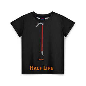 Детская футболка 3D с принтом Half-Life в Петрозаводске, 100% гипоаллергенный полиэфир | прямой крой, круглый вырез горловины, длина до линии бедер, чуть спущенное плечо, ткань немного тянется | freeman | gordon | half | halflife | hl | life | гордон | лайф | фримен | халва | халф | халфлайф | халява