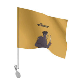 Флаг для автомобиля с принтом Лейтенант Альдо Рейн в Петрозаводске, 100% полиэстер | Размер: 30*21 см | lt. aldo raine | брэд питт | жид медведь | квентин тарантино | нож