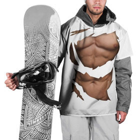 Накидка на куртку 3D с принтом Идеальный рельеф в Петрозаводске, 100% полиэстер |  | бодибилдинг | идеальное | креатив | мышцы | накаченный | пресс | рваная | рельеф | спорт | тело