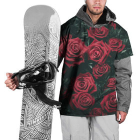 Накидка на куртку 3D с принтом Бархатные розы в Петрозаводске, 100% полиэстер |  | Тематика изображения на принте: бархат | бутоны | роза | розы | цветы