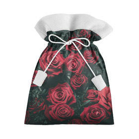 Подарочный 3D мешок с принтом Бархатные розы в Петрозаводске, 100% полиэстер | Размер: 29*39 см | бархат | бутоны | роза | розы | цветы