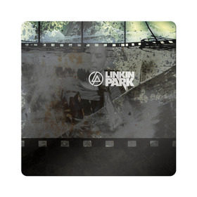 Магнит виниловый Квадрат с принтом Chester Linkin Park в Петрозаводске, полимерный материал с магнитным слоем | размер 9*9 см, закругленные углы | 