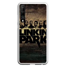 Чехол для Honor P30 с принтом Linkin Park Band в Петрозаводске, Силикон | Область печати: задняя сторона чехла, без боковых панелей | chester bennington | linkin park | беннингтон | линкин паркб честер | майк | шинода