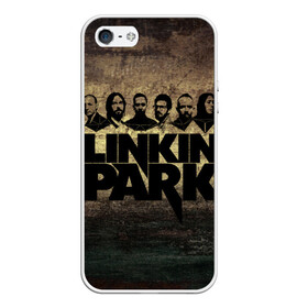 Чехол для iPhone 5/5S матовый с принтом Linkin Park Band в Петрозаводске, Силикон | Область печати: задняя сторона чехла, без боковых панелей | chester bennington | linkin park | беннингтон | линкин паркб честер | майк | шинода