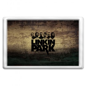 Магнит 45*70 с принтом Linkin Park Band в Петрозаводске, Пластик | Размер: 78*52 мм; Размер печати: 70*45 | chester bennington | linkin park | беннингтон | линкин паркб честер | майк | шинода