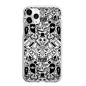 Чехол для iPhone 11 Pro матовый с принтом Tokyo Tattoo Sticker Bomb в Петрозаводске, Силикон |  | casual | design | pattern | ray ban | skull | street | texture | urban | дизайн | индеец | мода | очки | повтор | принт | стикербомб | стикеры | тату | текстура | узор | улица | хулиган | череп | шляпа