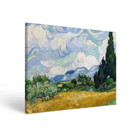 Холст прямоугольный с принтом Ван Гог Картина в Петрозаводске, 100% ПВХ |  | картина | лето | масло | мировой шедевр | пейзаж