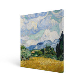 Холст квадратный с принтом Ван Гог Картина в Петрозаводске, 100% ПВХ |  | картина | лето | масло | мировой шедевр | пейзаж