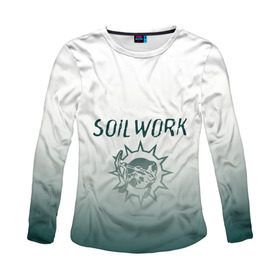 Женский лонгслив 3D с принтом Soilwork metal band logo в Петрозаводске, 100% полиэстер | длинные рукава, круглый вырез горловины, полуприлегающий силуэт | 