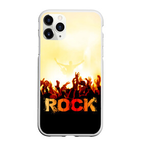 Чехол для iPhone 11 Pro матовый с принтом Rock концерт в Петрозаводске, Силикон |  | rock | в толпу | гитара | группа | дым | жанр | концерт | металл | музыка | надпись | панк | певец | песня | прыжок | рок | рок н рол | руки | стиль | хард | хой | я люблю рок