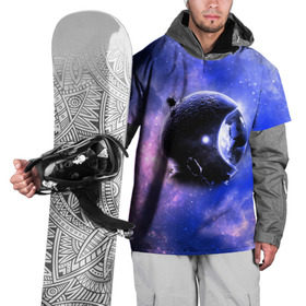Накидка на куртку 3D с принтом Вселенная бесконечна в Петрозаводске, 100% полиэстер |  | звезды | планета | разноцветный | шлем | яркий