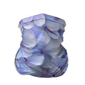 Бандана-труба 3D с принтом Гортензия голубая в Петрозаводске, 100% полиэстер, ткань с особыми свойствами — Activecool | плотность 150‒180 г/м2; хорошо тянется, но сохраняет форму | hydrangea | лето | нежность | незабудка | цветы