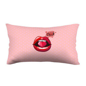 Подушка 3D антистресс с принтом Lips в Петрозаводске, наволочка — 100% полиэстер, наполнитель — вспененный полистирол | состоит из подушки и наволочки на молнии | 3d | love | pop art | арт | губы | девушкам | любовь | поп арт | поцелуй | розовый | сердечки