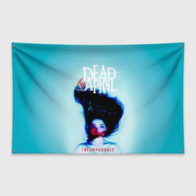 Флаг-баннер с принтом Dead by April в Петрозаводске, 100% полиэстер | размер 67 х 109 см, плотность ткани — 95 г/м2; по краям флага есть четыре люверса для крепления | dba | dead by april | дэд бай эйприл