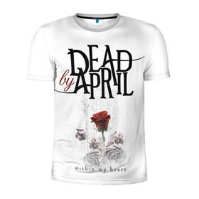 Мужская футболка 3D спортивная с принтом Dead by April в Петрозаводске, 100% полиэстер с улучшенными характеристиками | приталенный силуэт, круглая горловина, широкие плечи, сужается к линии бедра | dba | dead by april | дэд бай эйприл