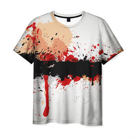Мужская футболка 3D с принтом Рассвет Абстракция в Петрозаводске, 100% полиэфир | прямой крой, круглый вырез горловины, длина до линии бедер | абстракция | абстракция красок | брызги | краска | кровь
