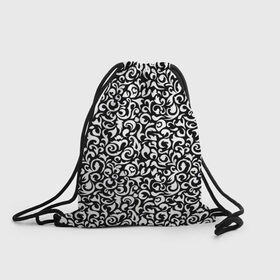 Рюкзак-мешок 3D с принтом Винтажные листья в Петрозаводске, 100% полиэстер | плотность ткани — 200 г/м2, размер — 35 х 45 см; лямки — толстые шнурки, застежка на шнуровке, без карманов и подкладки | 