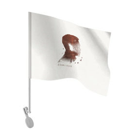 Флаг для автомобиля с принтом Дельфин/Андрей в Петрозаводске, 100% полиэстер | Размер: 30*21 см | дельфин