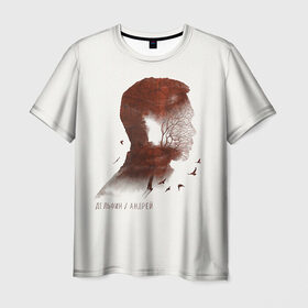 Мужская футболка 3D с принтом Дельфин/Андрей в Петрозаводске, 100% полиэфир | прямой крой, круглый вырез горловины, длина до линии бедер | дельфин