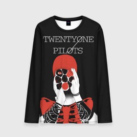 Мужской лонгслив 3D с принтом Twenty one pilots в Петрозаводске, 100% полиэстер | длинные рукава, круглый вырез горловины, полуприлегающий силуэт | rock | t.o.p. | top | twenty one pilots | рок