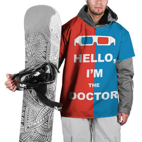 Накидка на куртку 3D с принтом I`m the Doctor в Петрозаводске, 100% полиэстер |  | арт | доктор кто | надпись | сериал | тардис | фильмы | я доктор