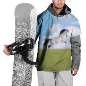 Накидка на куртку 3D с принтом Белый конь в Петрозаводске, 100% полиэстер |  | вожжи | голоп | грация | езда | есаул | жеребец | животное | кобыла | кобылица | конь | копыта | копыто | лошадь | пегас | пони | рысак | сбруя | скакун | скачет | скачка | стойло | троя