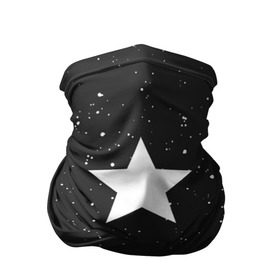 Бандана-труба 3D с принтом Super Star в Петрозаводске, 100% полиэстер, ткань с особыми свойствами — Activecool | плотность 150‒180 г/м2; хорошо тянется, но сохраняет форму | black | milk | блэк | брызги | звезда | милк | текстура | узор