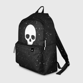 Рюкзак 3D с принтом Black Milk Skull Classic в Петрозаводске, 100% полиэстер | лямки с регулируемой длиной, сверху петелька, чтобы рюкзак можно было повесить на вешалку. Основное отделение закрывается на молнию, как и внешний карман. Внутри два дополнительных кармана, один из которых закрывается на молнию. По бокам два дополнительных кармашка | 