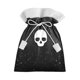 Подарочный 3D мешок с принтом Black Milk Skull Classic в Петрозаводске, 100% полиэстер | Размер: 29*39 см | Тематика изображения на принте: 