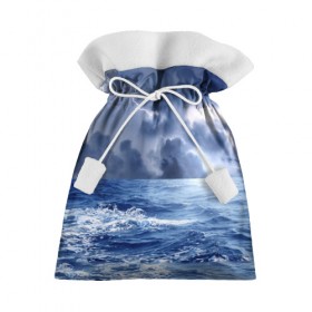 Подарочный 3D мешок с принтом Шторм в Петрозаводске, 100% полиэстер | Размер: 29*39 см | Тематика изображения на принте: брызги | буря | вода | волны | гроза | капли | красивое | молния | море | непогода | океан | природа | синее | стихия | тучи